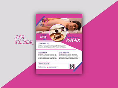 Unique Spa Flyer beauty flyer branding business flyer design flyer flyer artwork flyer design flyer template girls flyer girls night out flyer gorgeous flyer leaflet simple spa spa flyer spa flyer design unique flyer