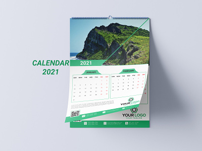 Wall Calendar branding calendar calendar design corporate design illustration mockup print template wall calendar