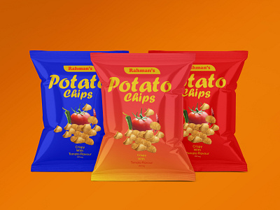 Chips Packet branding chips packet chips packet design design illustration packaging packaging design print template