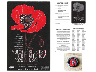 Buckman Art Show Poster And Other Graphics branding design illustration typography