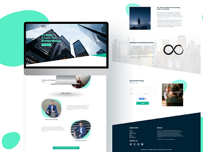 Business Consult website UI design