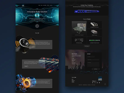 Sound Audio Website UI UX Design
