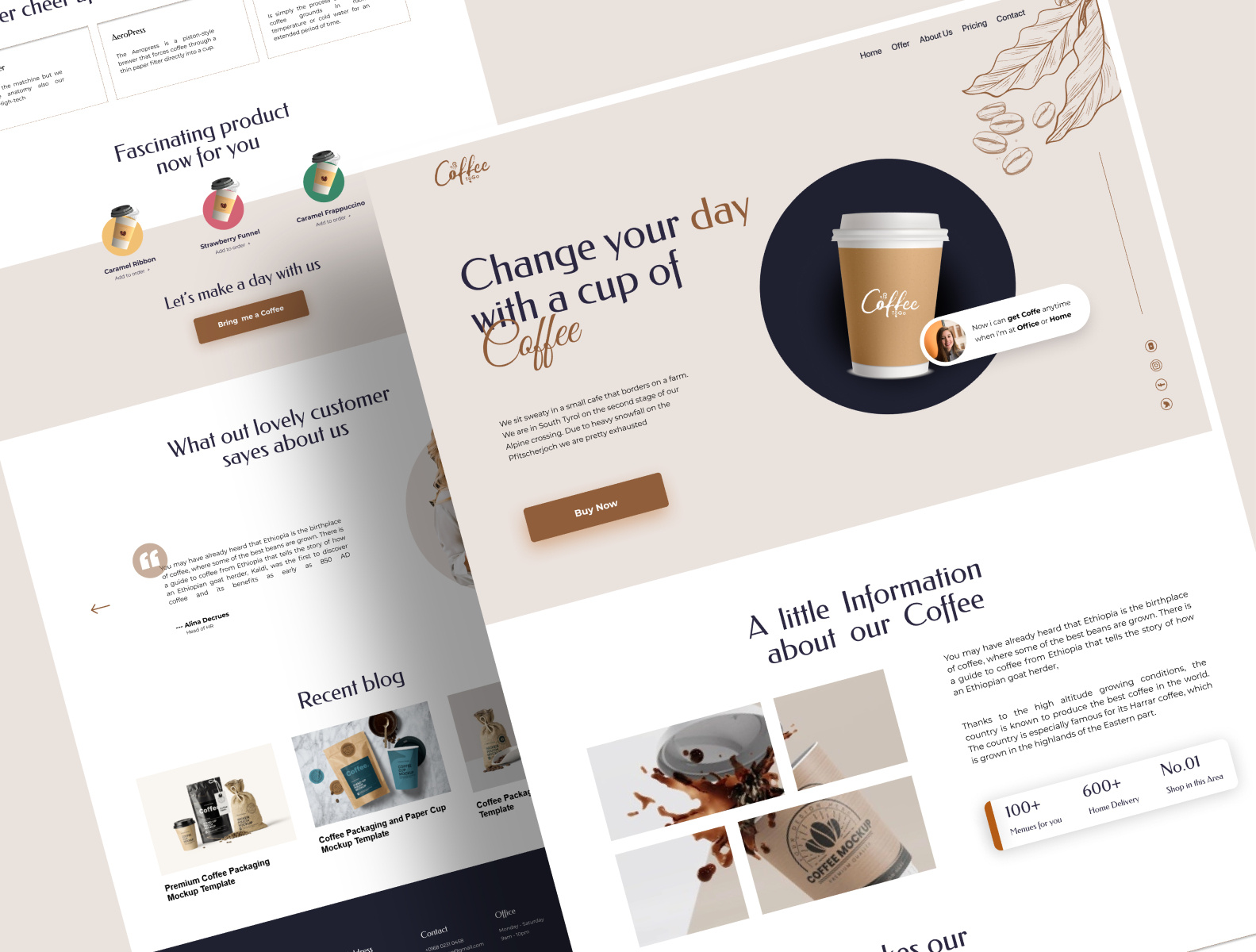 UI/UX Design- Coffee Shop Business by Riad on Dribbble