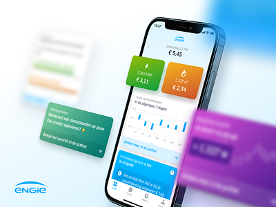 New home for ENGIE's energy app android app b2c blue compare dashboard dutch energy engie home ios mobile native ui ux