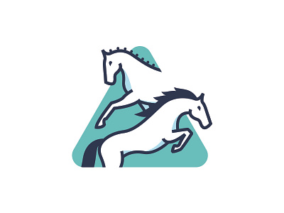 Logo Deltaruiters branding dressage horse identity jumping logo riding school