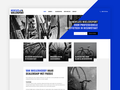 Identity and webdesign Nentjes Wielersport
