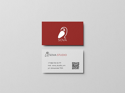 Owl logo visit card