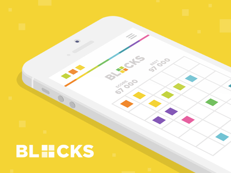 BLOCKS GAME APP by FLAT12 DIGITAL on Dribbble