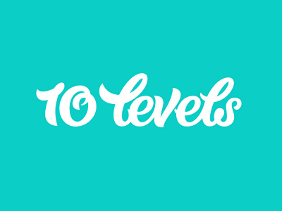 10 levels calligraphy lettering logo