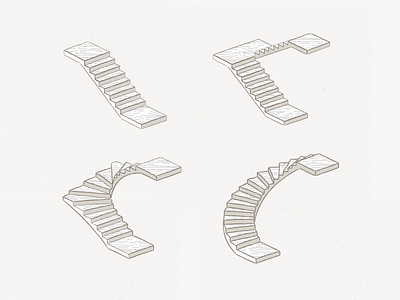 Wooden Stairs icon illustration outine stairs wood wooden