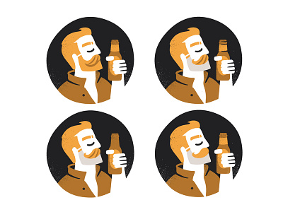 Amorales Brewery amorales beard beer brewery character craft human logo man men outline