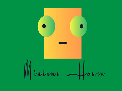 Minions House branding cartoon child logo childrens illustration design illustration illustrator logo minimal minions