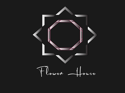 Flower House adobe branding design geometric geometric design illustration logo minimal