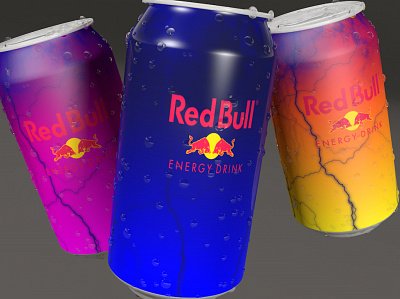 Lata 3D Redbull 3d 3d modeling cinema4d design gráfico designer