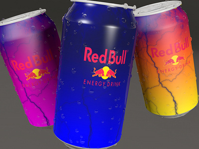 Lata 3D Redbull