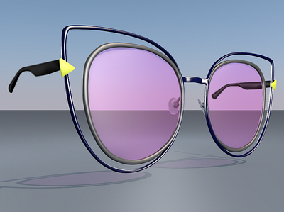 Òculos Gatinho 3D 3d 3d modeling cinema4d designer illustration retouch