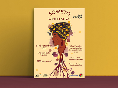 Soweto wine festival poster poster posterdesign soweto soweto wine festival vector watercolor wine festival wine festival poster