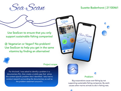 Sea Scan App app app design design interaction design scan scan app sea scan sustainable ui user experience ux