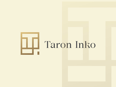 Taron Inko brand identity branding business creative logo elegant logo fashion feminine logo design luxury modern logo simple t i l o g o