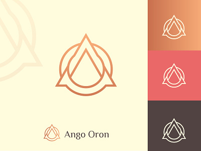 Ango Oron branding creative elegant fashoin logo design luxury logo modern logo simple