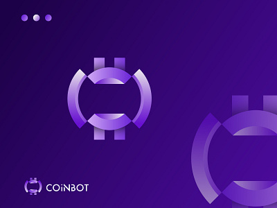 COINBOT blockchain brand identity branding creative crypto logo design logodesigner logomark modern technology technology logo techy
