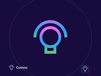 Coinno brand identity branding creative design innovative lightbulb logo logo design modern modern logo simple