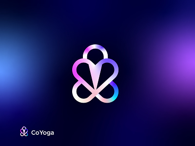 yoga logo brand identity branding creative health logo design logomark love meditation modern modern logo yoga yoga logo