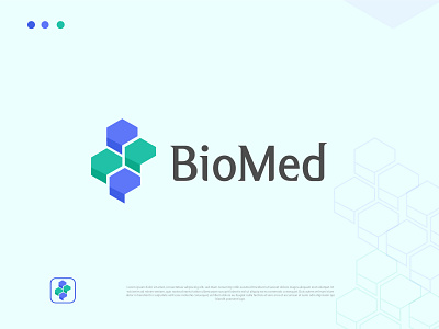 Biomed bio medical brand identity icon logo design logo mark medical logo medical tech modern logo