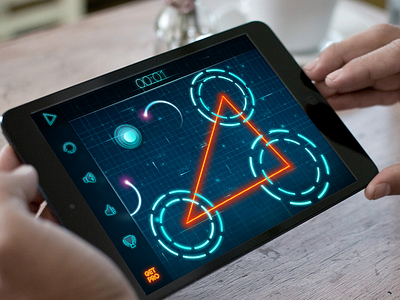 Game UI iPad chess flat design flying game flat game ios game ios 7 game ios 8 game ui glow glow game ios 8 space