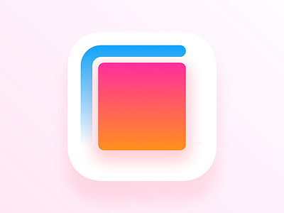 Square App icon blue icon colored icon disappearing free icon icon ios 10 ios icon iphone 6se iphone 7 pink icon