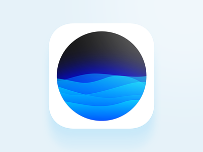 Waves App icon app icon blue icon disappearing free icon icon ios 10 ios icon iphone 6se iphone 7 pink icon siri waves