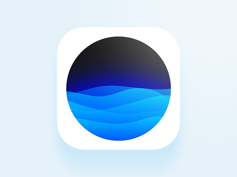 Waves App icon by Yuriy Kondratkov on Dribbble