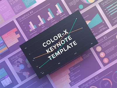 Color X Keynote Template color x keynote colored icons colored keynote colored presentation infographic iphone 7 keynote power point presentation