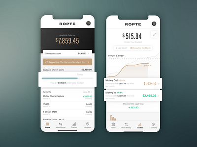 An iOS app design for a new mobile bank