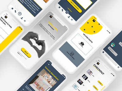 Donations App app design minimal ui