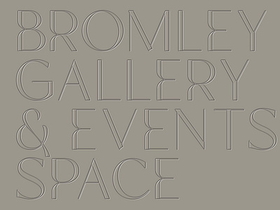 Bromley Gallery & Event Space branding
