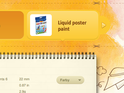 website detail button paint webdesign yellow