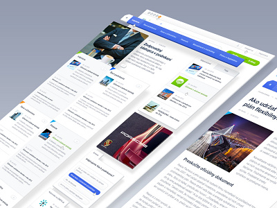 Podnikajte.sk redesign article magazine news portal ui web website