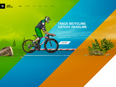 Layer Preview bike clean colorful scrolling sport texture web website