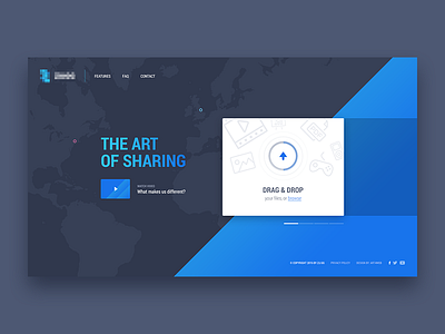 Landing page - upload