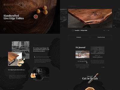 Ostrolucky.com dark homepage interface landing playfair rustic serif slovakia ui website wood