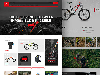 Kellys home page bike ecommerce eshop gif hero home page landing shop ui ux web website