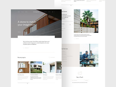 S&R homepage design clean hero home homepage landing minimal photography simple web webdesign website