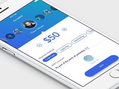 Payment App "Sendy" UI Design fintech ios iphone mobileapp pay smartphone