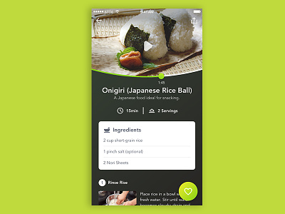 Video Recipe App "Recook" UI Design app ios recipe smartphone