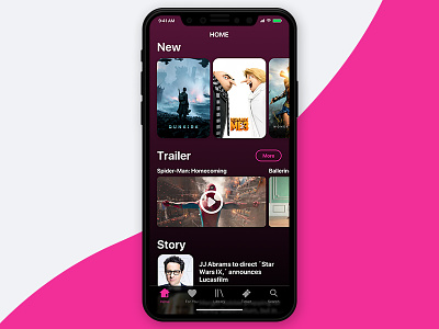 Movie App on iPhone X / iOS11 app ios iphone movie store