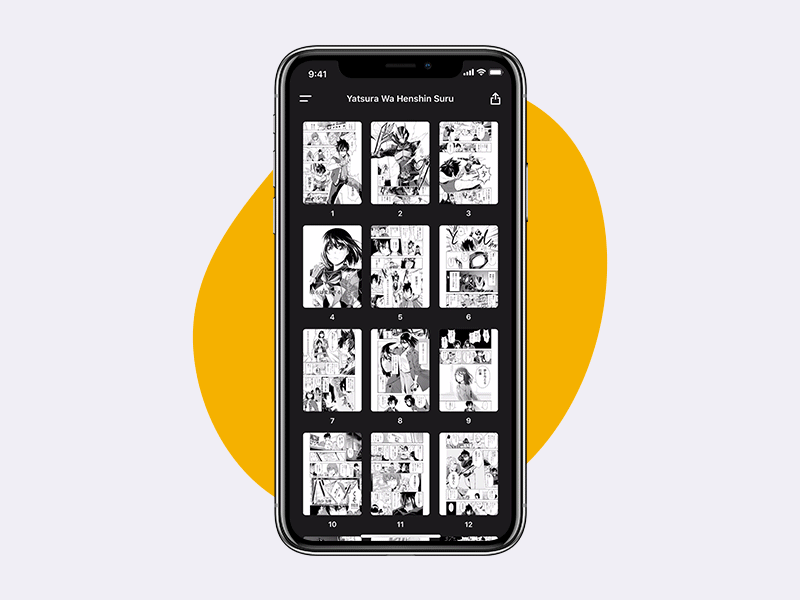 Comik - Modern Comic Reader App app design ios iphonex ui