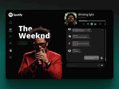 Spotify concept - LiveChat/Community