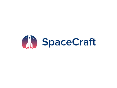 Spacecraft logo branding logo rocket space