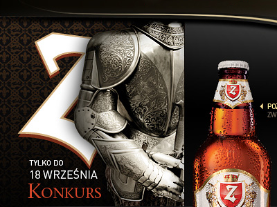 Zamkowe2 beer dark knight layout webdesign